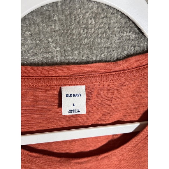 Old Navy Short Sleeve Elastic Waist Mini Dress Womens Size Large Chimayo Red - Picture 3 of 7